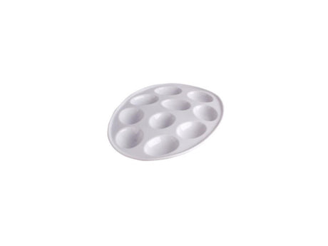 Cuisine impériale coquille d'oeuf en faïence blanche pour 10 oeufs
