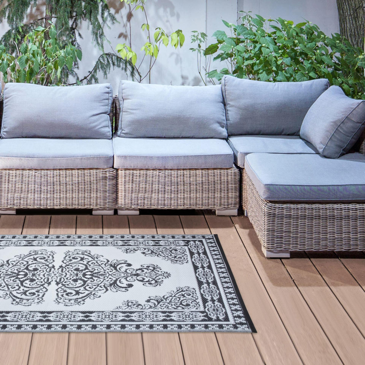 Esschert design Tapis de jardin Esschert persan 186x120cm