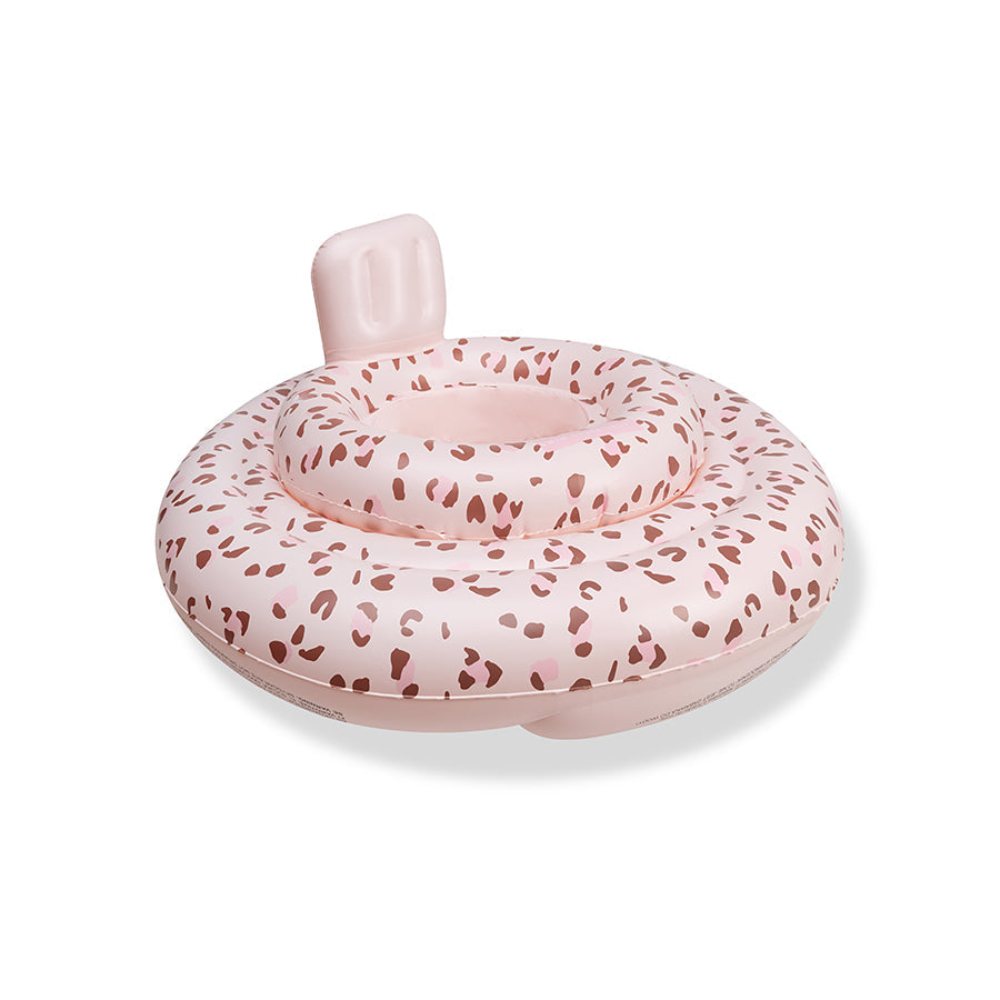 Léopard | flotteur bébé vieux rose 0-1 ans