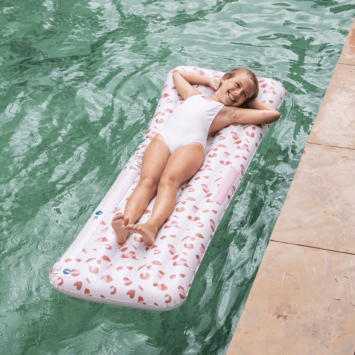 Léopard | matelas pneumatique de luxe vieux rose