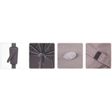Madison parasol syros 280x280cm twist-up taupe