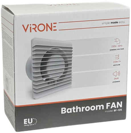 Orno salle de bain - ventilateur WC blanc 125mm - 8611050