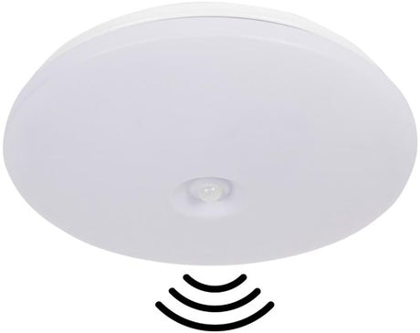 Plafonnier Orno rond 330mm 2x E27 avec détecteur de mouvement - 5017812