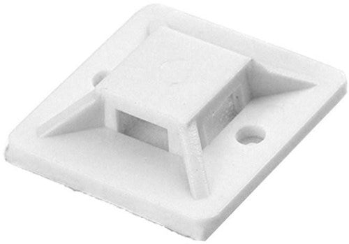 Orno selle adhésive pour attache câble 20x20mm blanc sachet (50) - 4113480