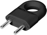 Orno prise euro avec oeil de remorquage noir - 6140236