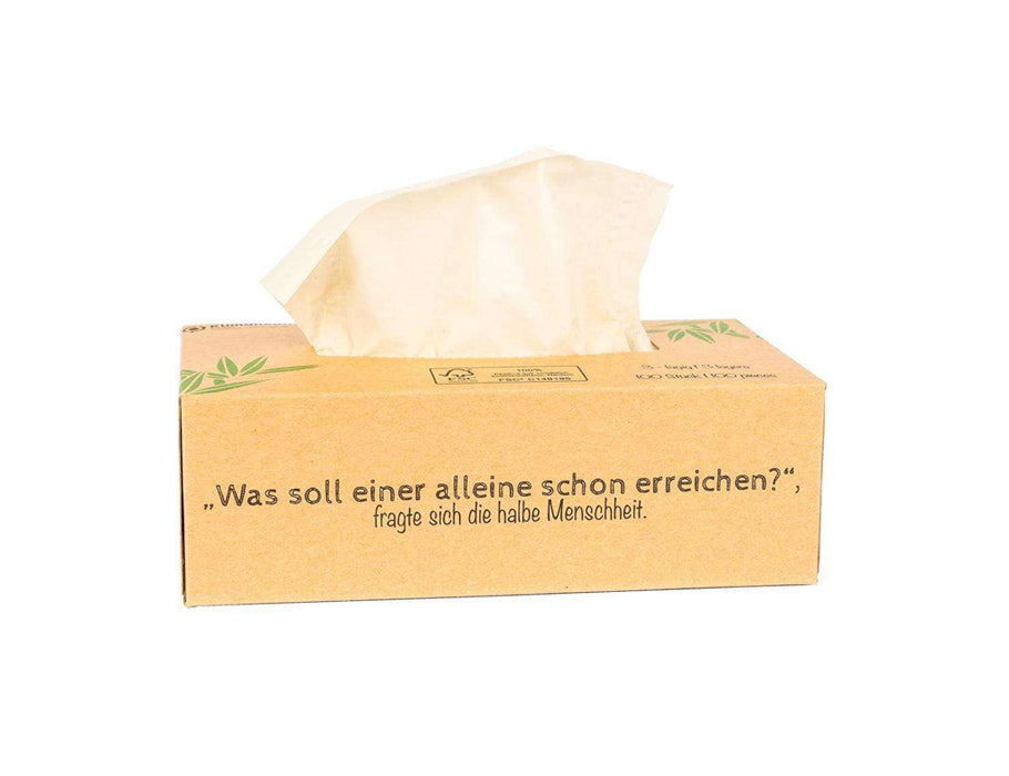 Mouchoirs Pandoo - 3 épaisseurs - bambou - 100 pièces