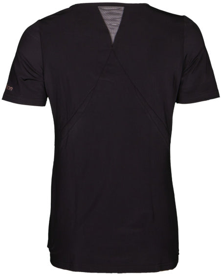 Papillon fitness shirt s sl col en v dames noir taille s
