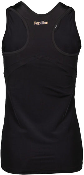 Papillon Tanktop Racer Back Ladies Black Size XL