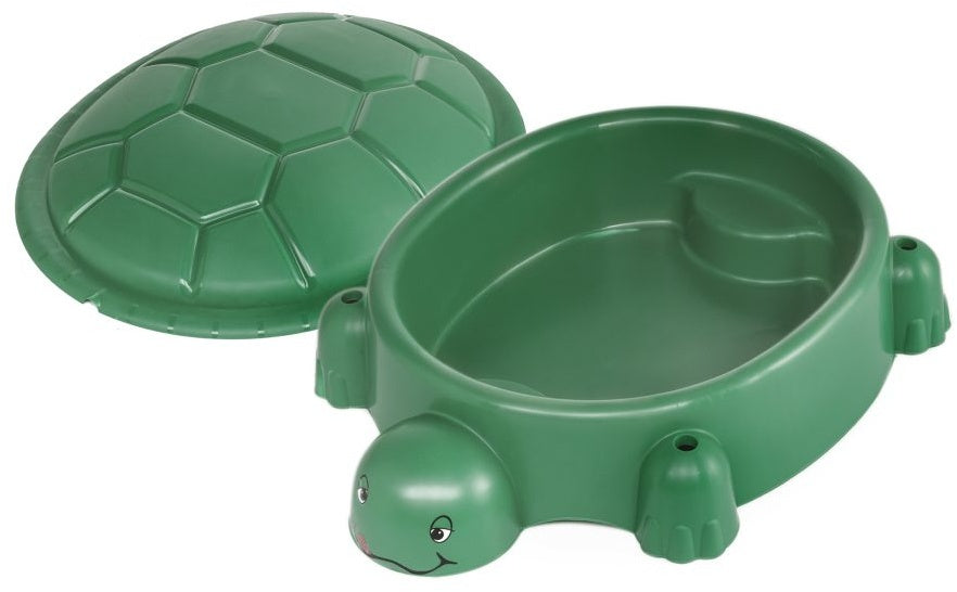 Sandbox avec tortue de couvercle 115 x 83 cm vert