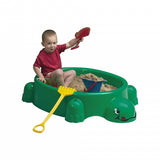 Sandbox avec tortue de couvercle 115 x 83 cm vert