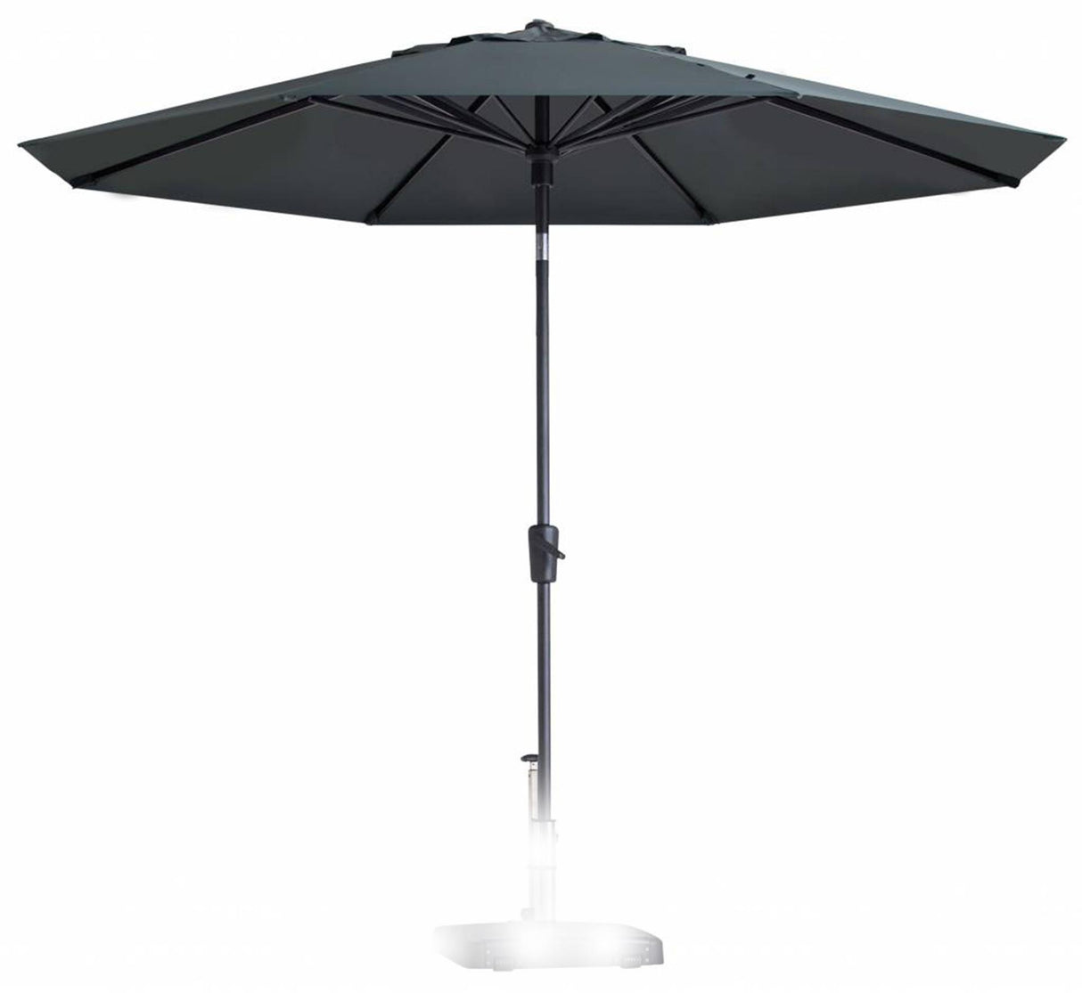 Madison parasol paros 300cm twist-up gris