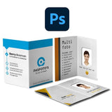 Dossiers photo passeport Benel blanc avec impression 1000 pcs.