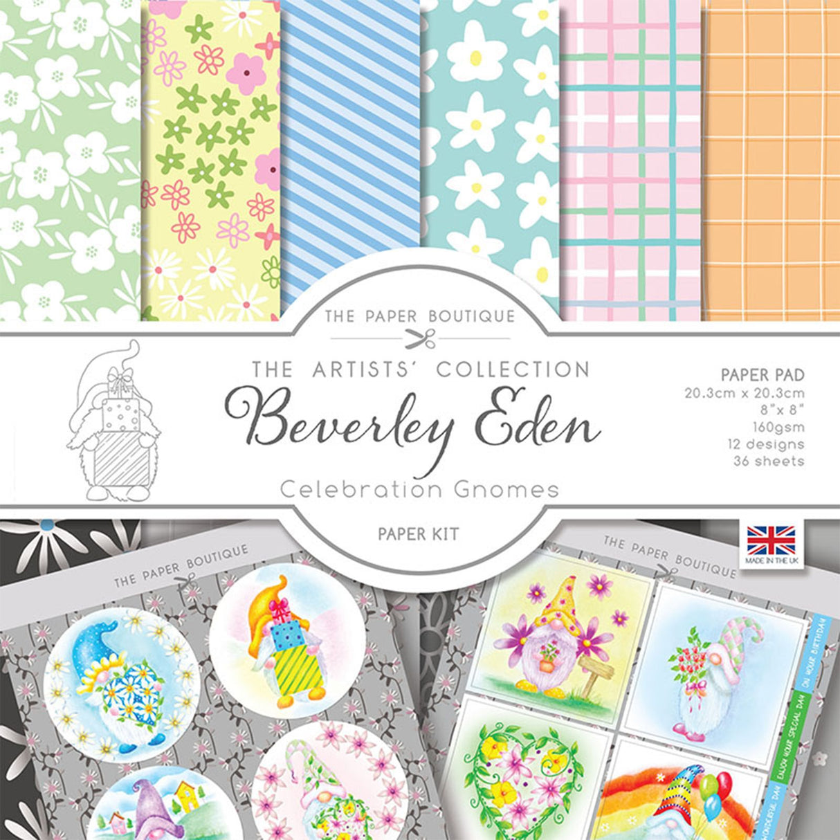 The paper boutique • celebration gnomes paper kit