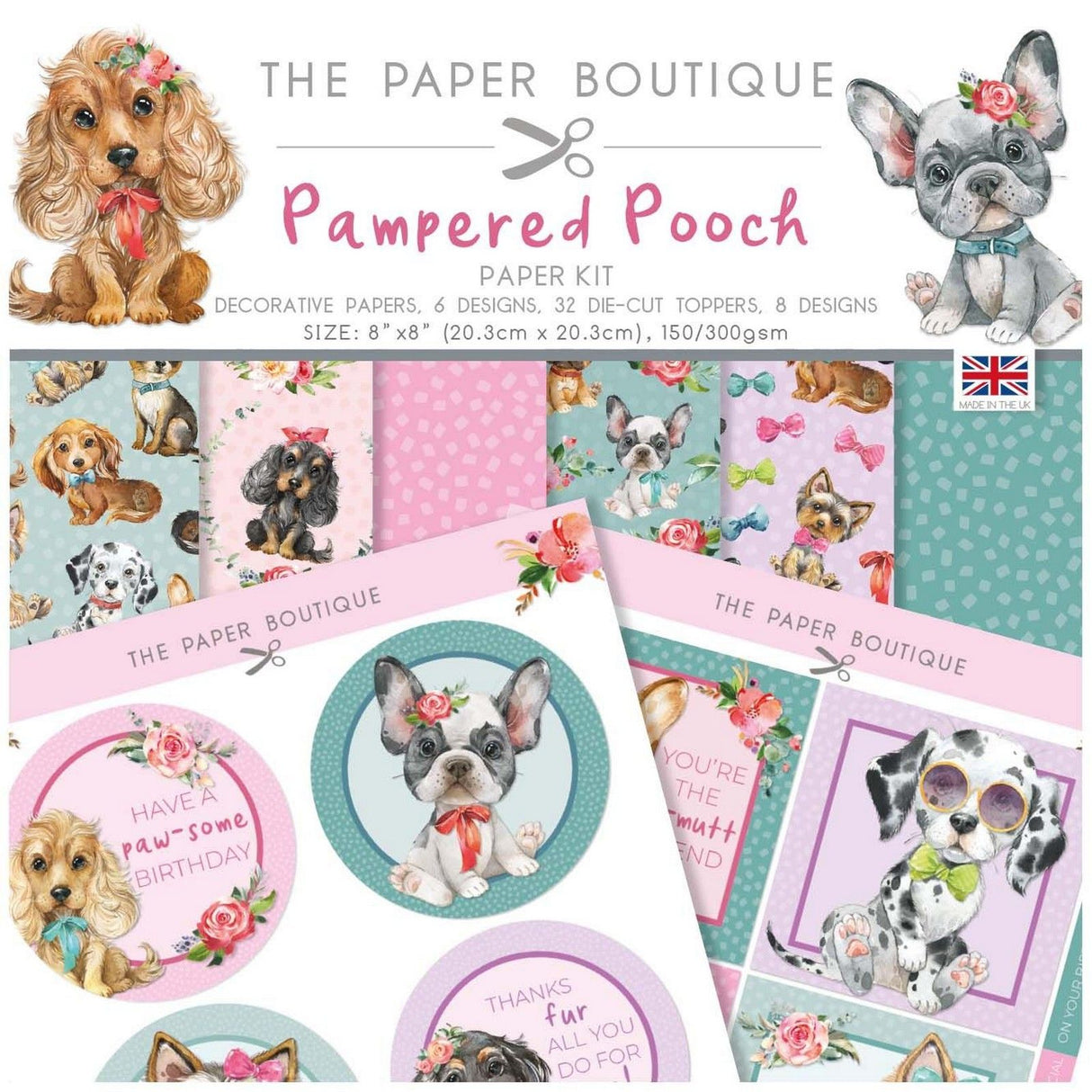 The paper boutique • pampered pooch paper kit