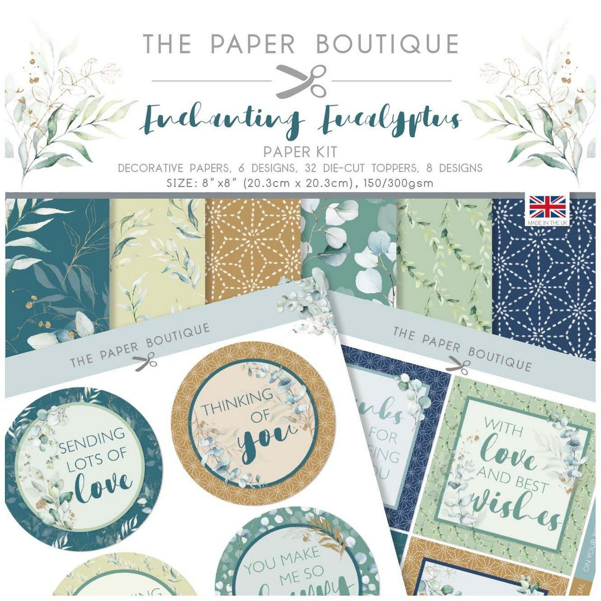 The paper boutique • enchanting eucalyptus paper kit