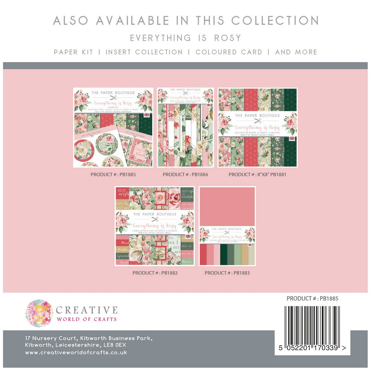 The paper boutique • everything is rosy paper kit