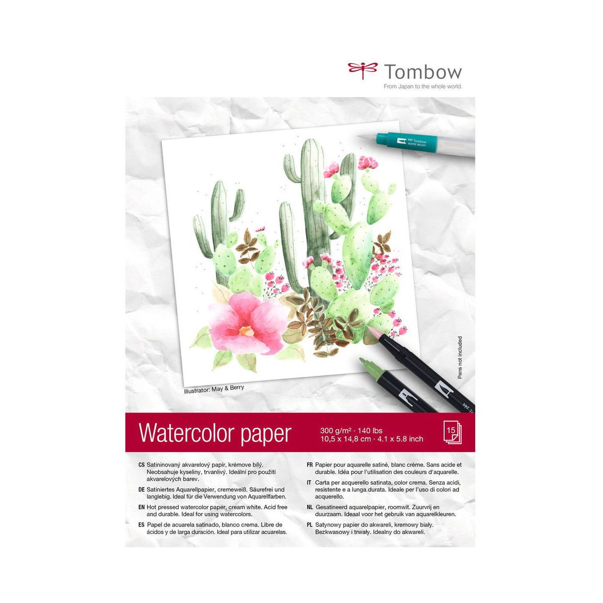 Tombow • papier aquarelle bloc aquarelle