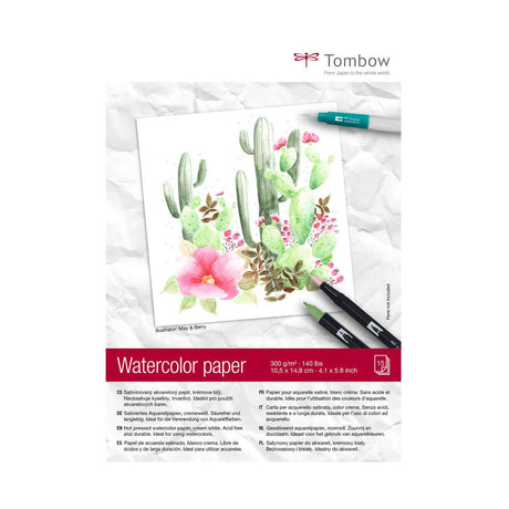 Tombow • papier aquarelle bloc aquarelle