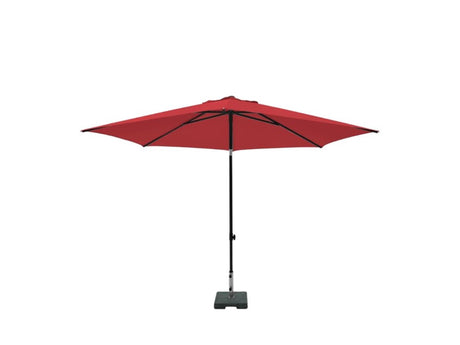Madison parasol mykanos push-up rond 250 cm rouge