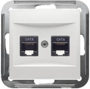 Peha badora lw cat 6 boîte de connexion 2 bornes