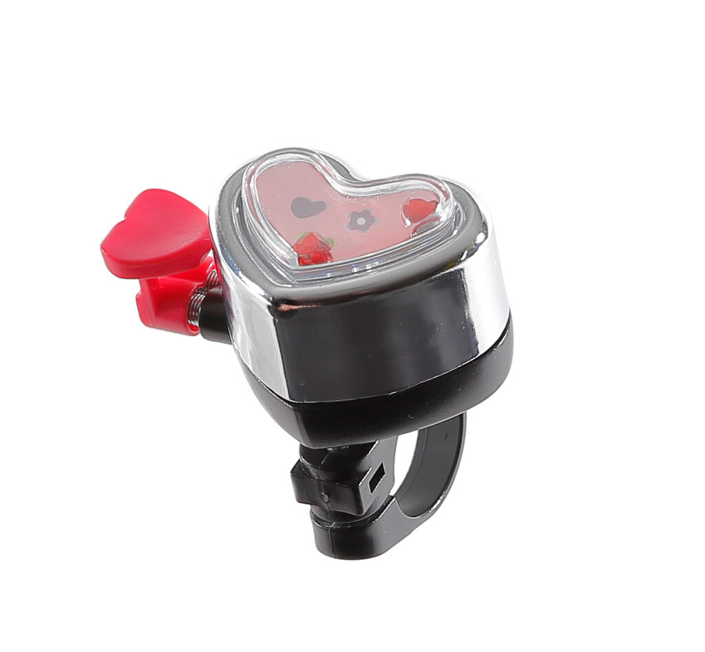 Pexkids Bicycle Bell Heart Chrome-Pink