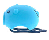 Pexkids klaxon de vélo cochon avec lampe LED USB bleu