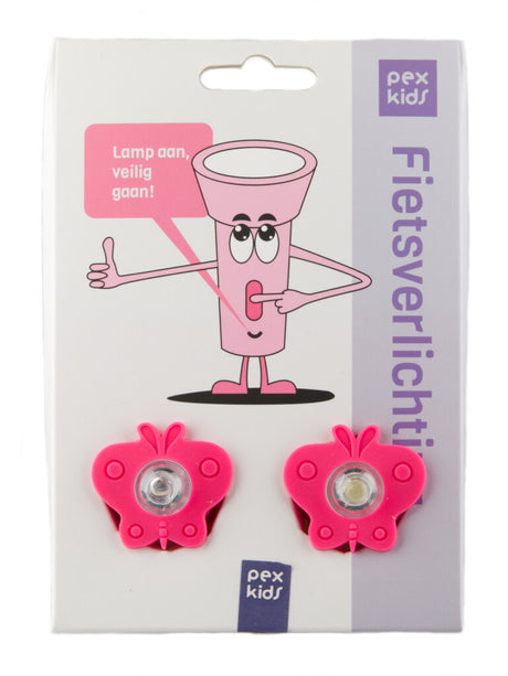 Éclairage Pexkids Set Butterfly LED avec sangle de silicone - rouge