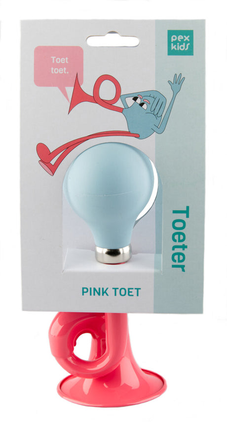 Cycling Horn Lure Pexkids - Rose avec une balle verte