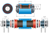 Adaptateur de pédalier Fsa pf30 bb30