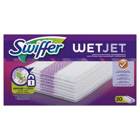 Swiffer Chiffons de sol Swiffer Wetjet 20 pièces