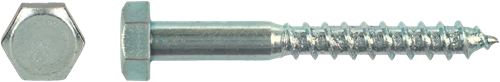 Pgb-europe pgb-fixations | boulon fileté à bois din 571 ø 12x60 zn | 50 pièces 571001012000603