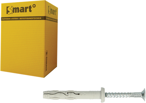 Pgb-europe intelligent | bouchon à clous avec planche cylindrique ø 8x60 n | 100 pièces sm0pckn010800603