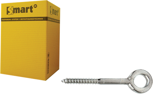 Pgb-europe intelligent | vis lourde à œil soudé ø 8x100 zn | 50 pièces - sm0scf0010801003