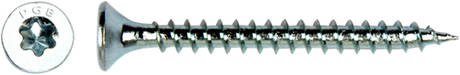 Pgb-europe pgb-fasteners vis universelle pour panneaux d'aggloméré vk-t filetage complet tête fraisée ø4,0x60 zn tx20 ​​​​| 200 pièces | pgwvtv001004000603