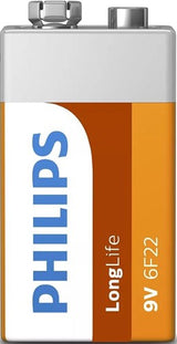 Philips longlife 9v batterij 6f22 blister 1 - 3111025