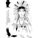 Pink ink designs • clear stempel set spirit warrior
