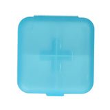 Pilulier Jvdl plus 4 compartiments bleu