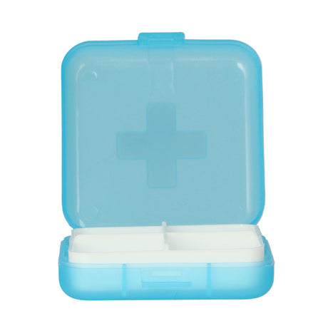 Pilulier Jvdl plus 4 compartiments bleu