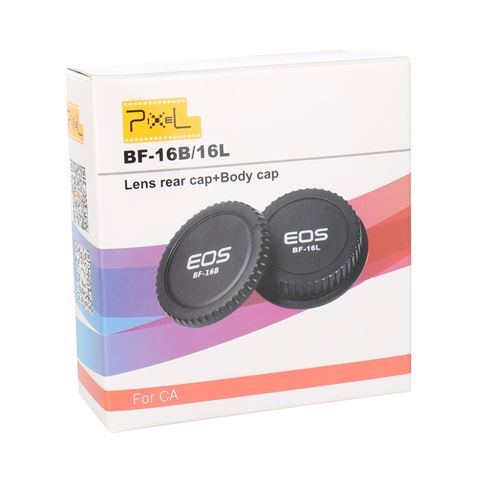 Tapa trasera de lente de píxel BF-16L + Cap) BF-16B para Canon