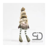 Statue de décoration inspirée de la saison, gnome avec jambes pendantes 7x7x33cm
