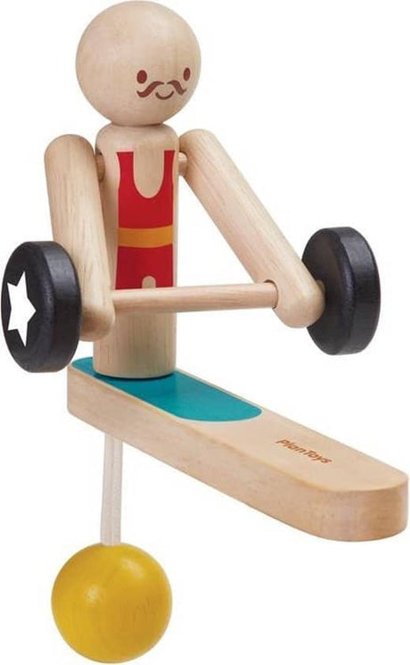 Oku plan toys acrobate d'haltérophilie en bois