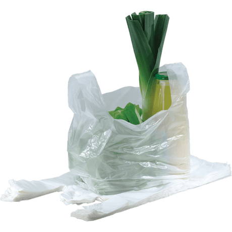 Sacs en plastique de qualité lourde blanc 37x44 4 cm (500 pièces)