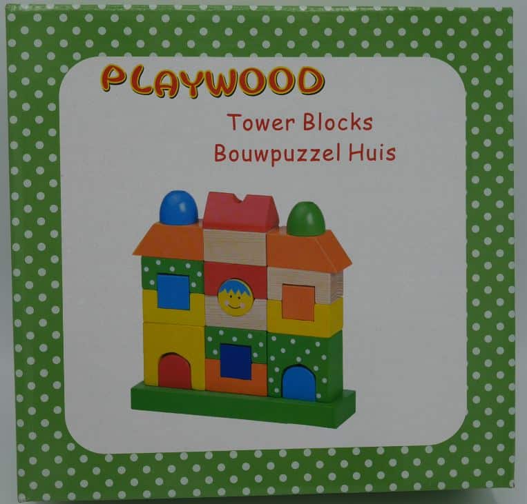 Maison en blocs de bois Playwood dans de belles couleurs