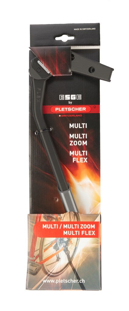 Pletscher béquille latérale esge multi flex, noire - sur carte