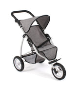 Poussette poupée Bayer chic jogging leon (gris jean)