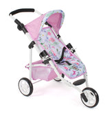 Poussette poupée Bayer chic jogging lola (fleurs blanc rose)