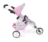 Poussette poupée Bayer chic jogging lola (fleurs blanc rose)