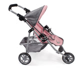 Poussette de poupée Bayer chic jogging lola (gris rose clair)