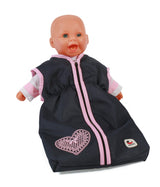 Gigoteuse poupée chic Bayer (coeur bleu foncé)
