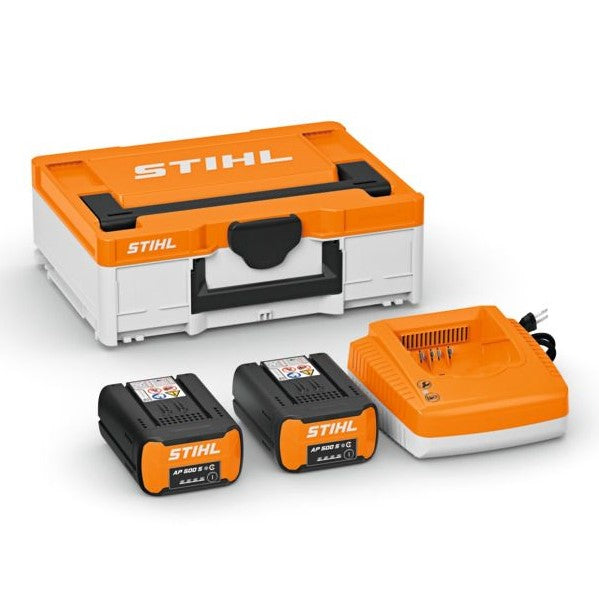 Boîte de puissance Stihl extrême | 2x batterie ap 500 s + 1x chargeur rapide al 501 - ea012000002